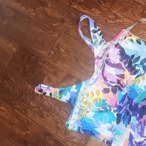 NWT Maxine of Hollywood Garden Party One Piece Swim Dress - Picture 13 of 13